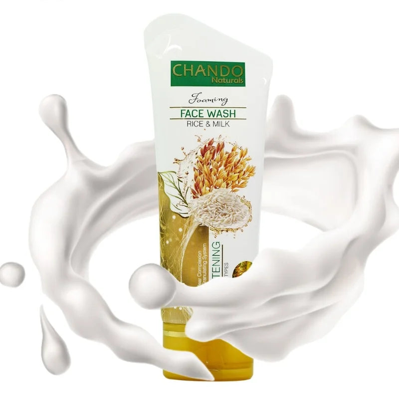 Face Wash | Chando Rice & Milk Brightening Face Wash 1ml Gentle Cleanser for Radiant Glowing Skin