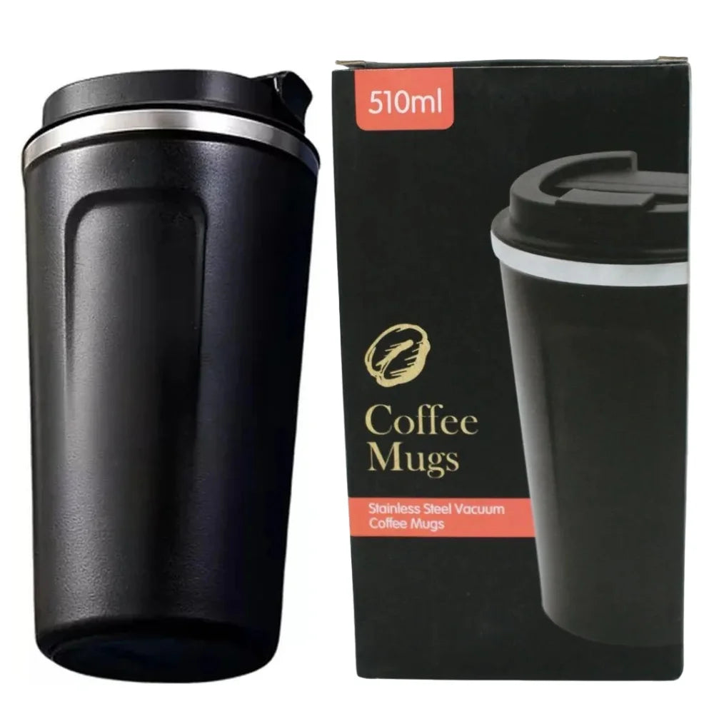 Black 51ML Stainless Steel Vacuum Insulated Thermos Flask Travel Mug with Temperature Display