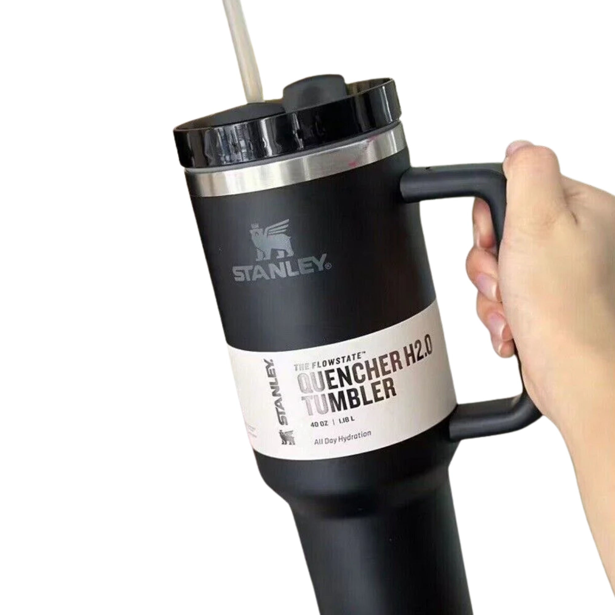 Black Stanley 4 Oz Stainless Steel Tumbler | Leak-Proof Vacuum Insulated Travel Mug | Hot & Cold