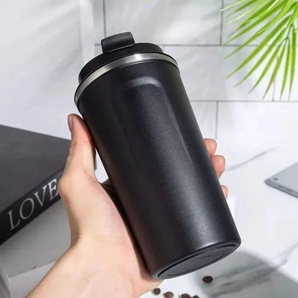 Black 51ML Stainless Steel Vacuum Insulated Thermos Flask Travel Mug with Temperature Display