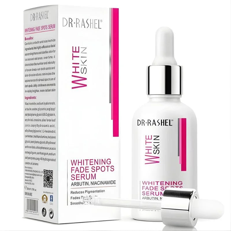 Dr. Rashel Whitening Fade Spots Serum for White Skin | Brightening & Pigmentation Corrector with Arbutin & Niacinamide (5ml) | Imported