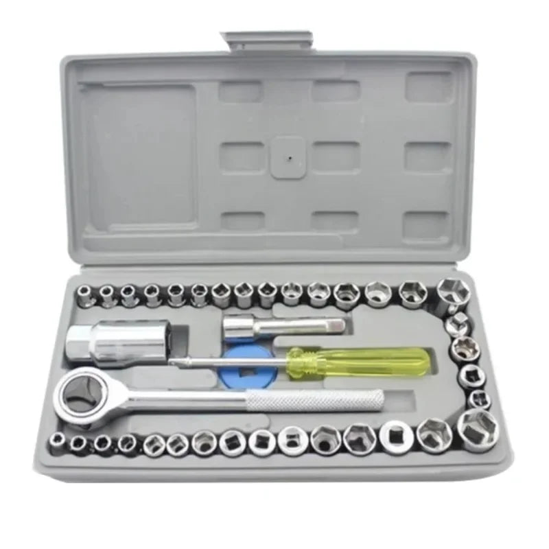 4pcs Aiwa Socket Wrench Tool Kit | Durable Stainless Steel Multi-Purpose Repair Set
