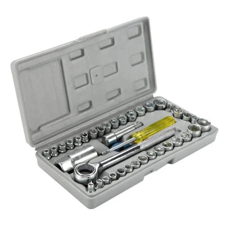 4pcs Aiwa Socket Wrench Tool Kit | Durable Stainless Steel Multi-Purpose Repair Set