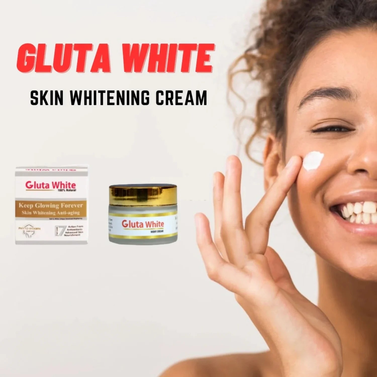 Gluta White Day & Night Cream | Whitening Anti-Aging Hydrating 5g Face Care