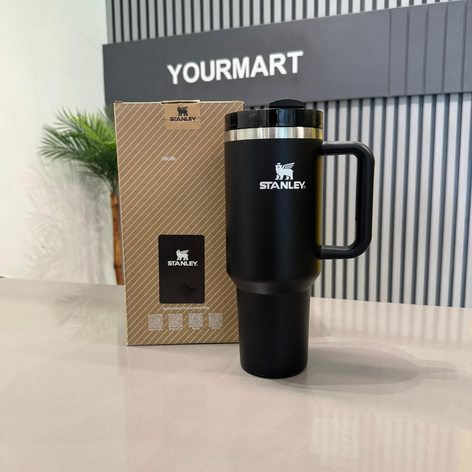 Black Stanley 4 Oz Stainless Steel Tumbler | Leak-Proof Vacuum Insulated Travel Mug | Hot & Cold