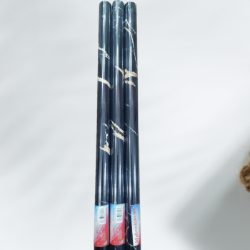 Black & Gold | Marble Sheet Sticker 6x2cm | Waterproof Self-Adhesive PVC Wallpaper for Furniture Walls