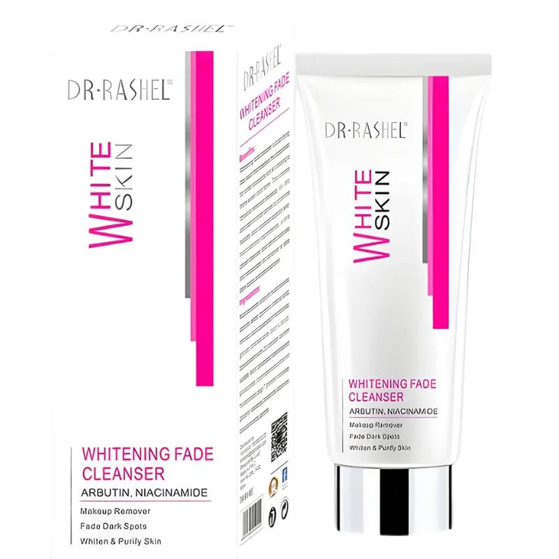 Dr. Rashel Whitening Fade Cleanser | Makeup Remover & Dark Spot Fading Face Wash with Arbutin & Niacinamide (8g) | Imported