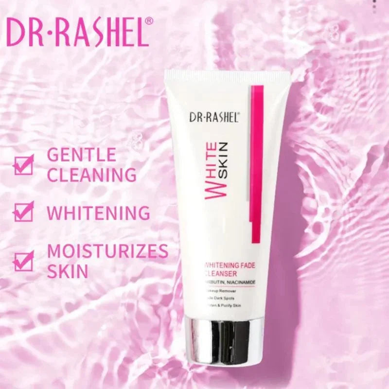 Dr. Rashel Whitening Fade Cleanser | Makeup Remover & Dark Spot Fading Face Wash with Arbutin & Niacinamide (8g) | Imported