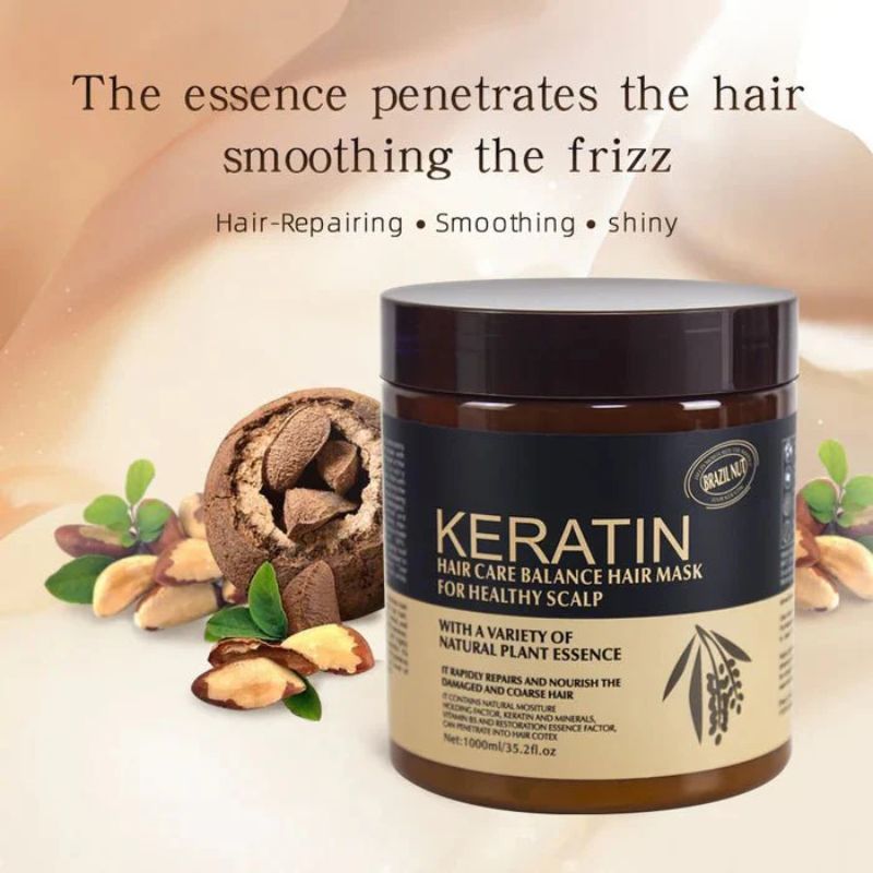 Brazil Nut Keratin Hair Mask 5ml | Nourishing, Strengthening & Smoothing Hair Treatment