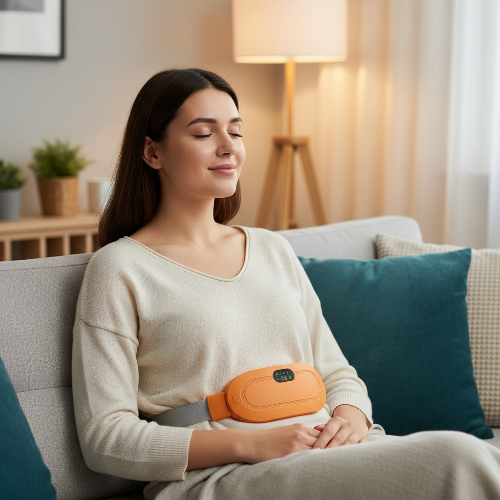 Digital Heating & Vibration Period Cramp Relief Belt