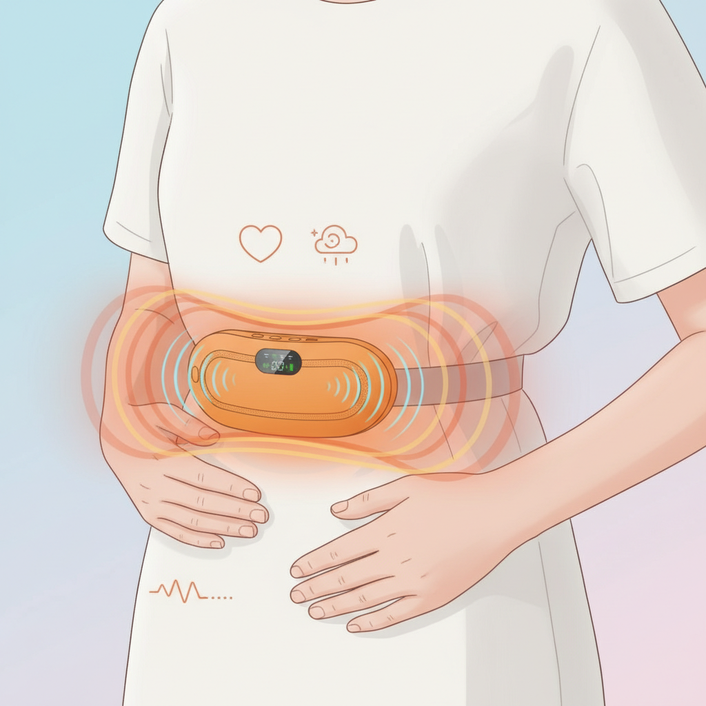 Digital Heating & Vibration Period Cramp Relief Belt